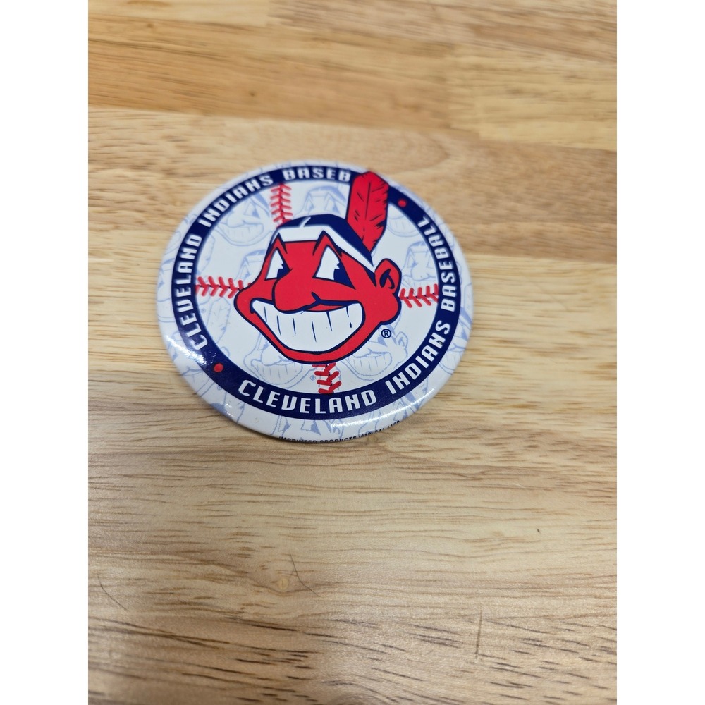 Cleveland Indians Baseball Chief Wahoo Pinback Button Vintage MLB Collectible